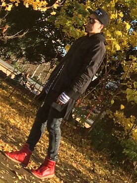 「Martin Margiela」｜「アイテム（ブルゾン）」を使った、sanchakingさん（メンズ・163cm）の冬コーディネート