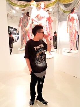 「KanyeWest」｜sanchakingさん（メンズ・163cm）の夏コーディネート