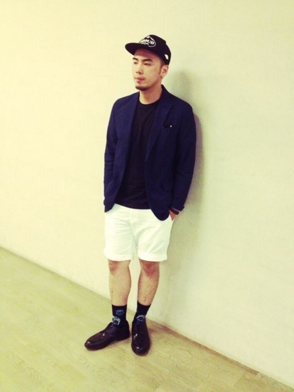 「UNIQLO、Taiwan、united arrows、snapback、stereovinyls、TAIPEI、menswear」｜「Stereoのproud（キャップ、ブラック系）」を使った、Tofuさん（メンズ・175cm）の夏コーディネートの1枚目の写真