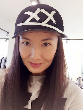 「MARC JACOBS（マークジェイコブス）のアイテム（帽子）」を使った、Susan Chenさん（レディース・162cm）の冬コーディネート