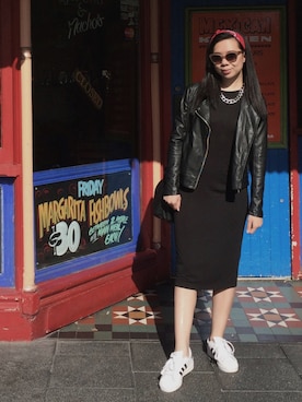 「OROTON（オロトン）のアイテム」を使った、Joan Kongさん（レディース・173cm）の春コーディネート