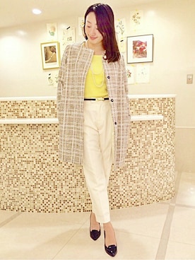 「La TOTALITE（ラトータリテ）のアイテム」を使った、Yuさん（レディース・163cm）の冬コーディネート