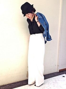 「La TOTALITE（ラトータリテ）のアイテム」を使った、Yuさん（レディース・158cm）の冬コーディネート