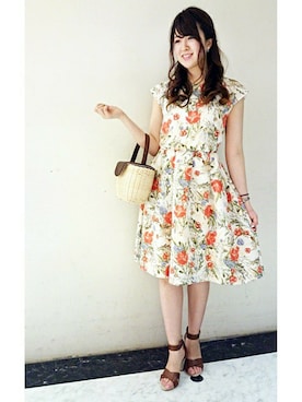 「La TOTALITE（ラトータリテ）のアイテム」を使った、Yuさん（レディース・164cm）の夏コーディネート