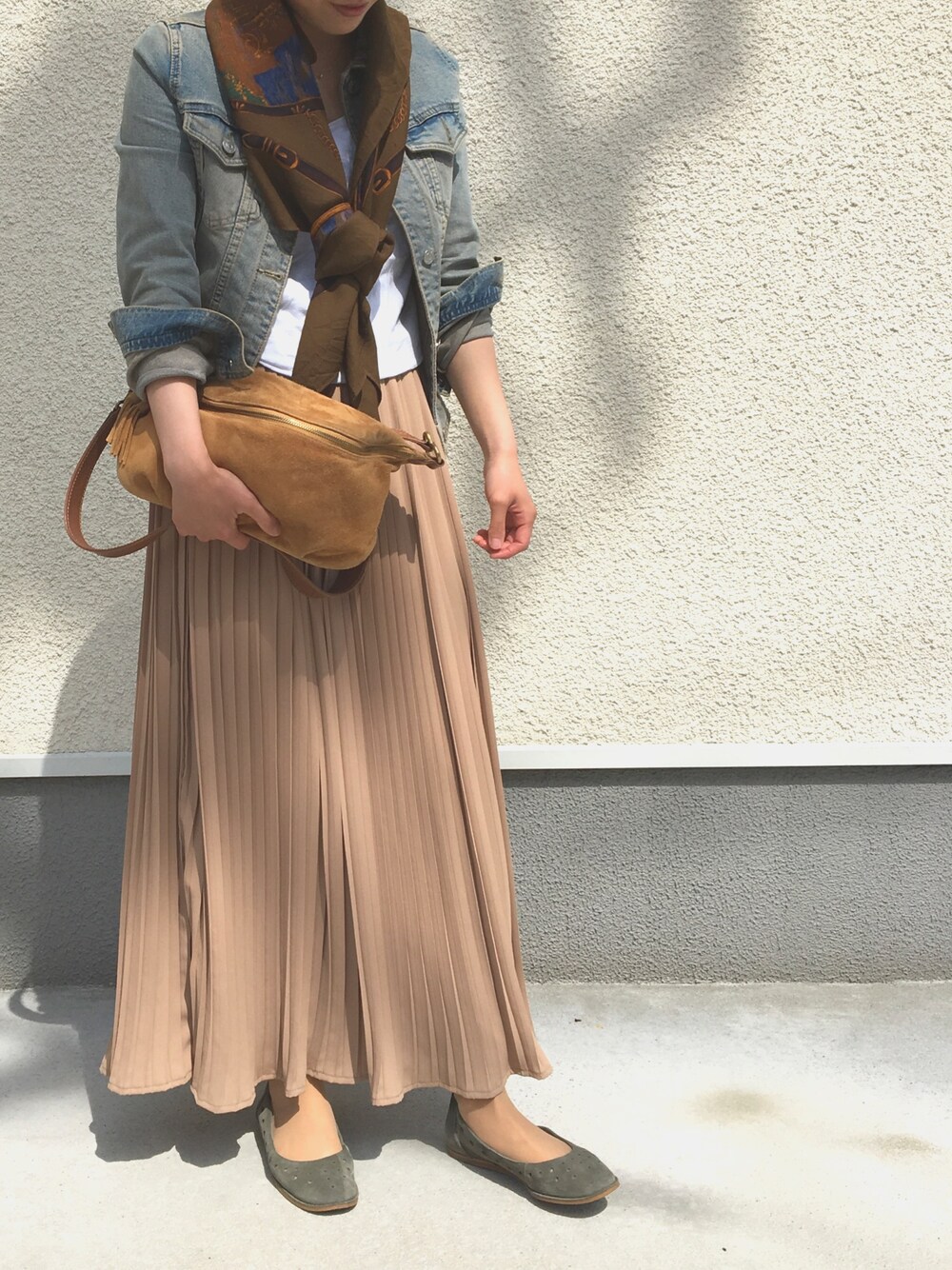 Ayumi さんの「Khaju:プリーツ ロング スカート（Khaju）」を使ったコーディネート
