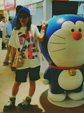 「にゃー」｜「アイテム（ニットキャップ/ビーニー）」を使った、jaicoさん（レディース・158cm）の夏コーディネート