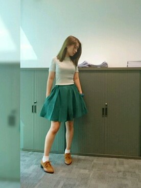 「A land（エーランド）のアイテム（アクセサリー）」を使った、GGGさん（レディース・157cm）の夏コーディネート