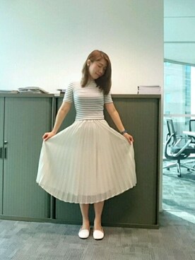 「A land（エーランド）のアイテム（アクセサリー）」を使った、GGGさん（レディース・157cm）の夏コーディネート
