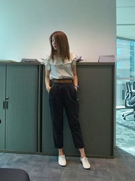 「A land（エーランド）のアイテム（アクセサリー）」を使った、GGGさん（レディース・157cm）の夏コーディネート