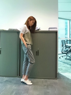 「A land（エーランド）のアイテム（アクセサリー）」を使った、GGGさん（レディース・157cm）の夏コーディネート