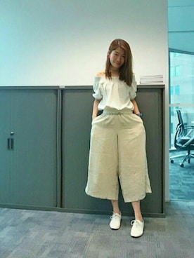 「A land（エーランド）のアイテム（アクセサリー）」を使った、GGGさん（レディース・157cm）の秋コーディネート