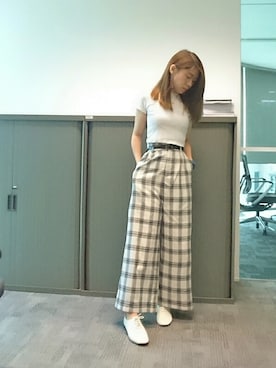 「CASIO」｜「アイテム（その他シューズ）」を使った、GGGさん（レディース・157cm）の秋コーディネート