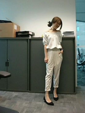 「A land（エーランド）のアイテム（アクセサリー）」を使った、GGGさん（レディース・157cm）の秋コーディネート