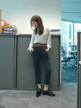 「A land（エーランド）のアイテム（アクセサリー）」を使った、GGGさん（レディース・157cm）の秋コーディネート
