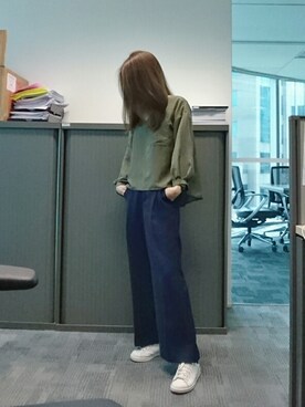 「A land（エーランド）のアイテム（アクセサリー）」を使った、GGGさん（レディース・157cm）の秋コーディネート