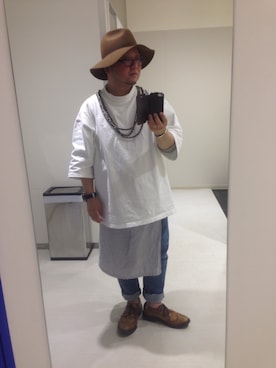 「Engineered Garments（エンジニアードガーメンツ）のアイテム（その他）」を使った、せきさんさん（メンズ・161cm）の春コーディネート