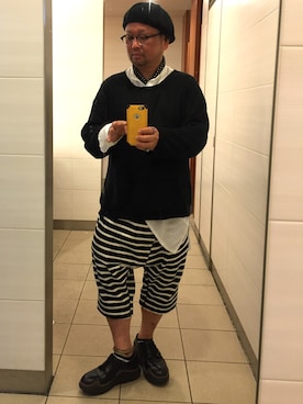 「A（エィス）のアイテム（パンツ）」を使った、せきさんさん（メンズ・161cm）の春コーディネート