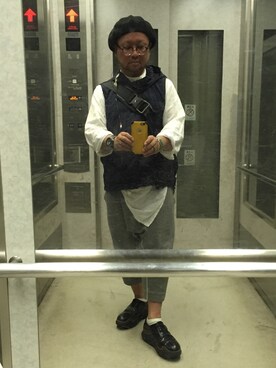 「A（エィス）のアイテム（パンツ）」を使った、せきさんさん（メンズ・161cm）の秋コーディネート