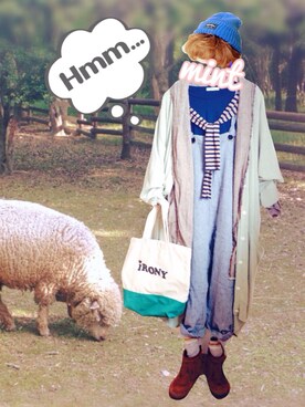 ▲▽ みんと △▼さん（レディース・160cm）の冬コーディネート