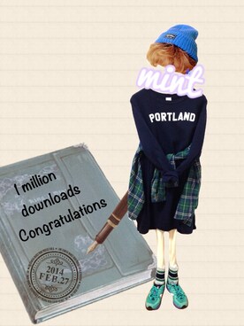 ▲▽ みんと △▼さん（レディース・160cm）の冬コーディネート