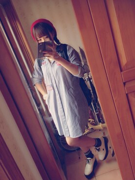 「アイテム（ハンチング/ベレー帽）」を使った、ゆりあさん（レディース・160cm・10代）の秋コーディネート