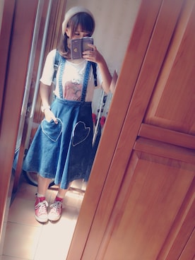 「アイテム（ハンチング/ベレー帽）」を使った、ゆりあさん（レディース・160cm・10代）の秋コーディネート