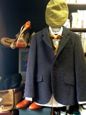 Jacques Marceauのスーツジャケットを使った人気ファッション