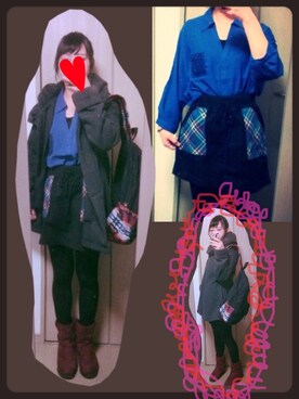 Eriiiiiiiiicaさん（レディース・154cm）の冬コーディネート