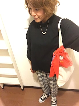 「UP START（アップスタート）のアイテム（財布/小物）」を使った、caaaanaさん（レディース・158cm）の春コーディネート