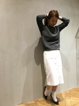 「d'un a dix（アナディス）のアイテム」を使った、enchainement/mignonさん（レディース・153cm）の冬コーディネート