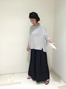 「Unaca（アナカ）のアイテム」を使った、enchainement/mignonさん（レディース・158cm）の冬コーディネート