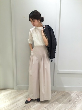 「Unaca（アナカ）のアイテム」を使った、enchainement/mignonさん（レディース・160cm）の春コーディネート