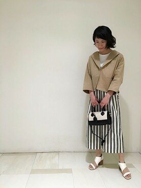 「Unaca（アナカ）のアイテム」を使った、enchainement/mignonさん（レディース・160cm）の春コーディネート