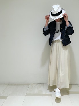 「d'un a dix（アナディス）のアイテム」を使った、enchainement/mignonさん（レディース・160cm）の春コーディネート