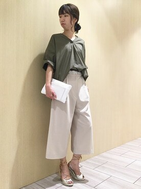 「Unaca（アナカ）のアイテム」を使った、enchainement/mignonさん（レディース・160cm）の春コーディネート