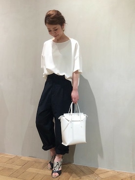 「mignon（ミニョン）のアイテム」を使った、enchainement/mignonさん（レディース・153cm）の春コーディネート
