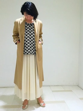 「Unaca（アナカ）のアイテム」を使った、enchainement/mignonさん（レディース・160cm）の春コーディネート