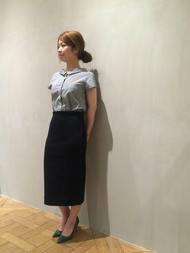 「Unaca（アナカ）のアイテム」を使った、enchainement/mignonさん（レディース・153cm）の春コーディネート