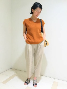 「mignon（ミニョン）のアイテム」を使った、enchainement/mignonさん（レディース・161cm）の春コーディネート
