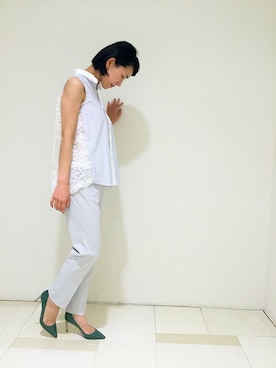 「Unaca（アナカ）のアイテム」を使った、enchainement/mignonさん（レディース・161cm）の春コーディネート