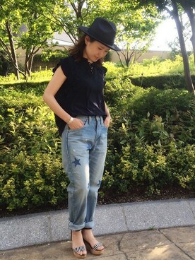 「Unaca（アナカ）のアイテム」を使った、enchainement/mignonさん（レディース・158cm）の春コーディネート