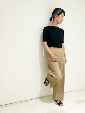 「d'un a dix（アナディス）のアイテム」を使った、enchainement/mignonさん（レディース・161cm）の春コーディネート