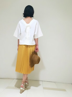 「mignon（ミニョン）のアイテム」を使った、enchainement/mignonさん（レディース・160cm）の春コーディネート