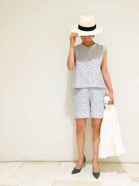 「Unaca（アナカ）のアイテム」を使った、enchainement/mignonさん（レディース・160cm）の夏コーディネート