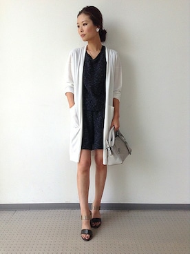 「Unaca（アナカ）のアイテム」を使った、enchainement/mignonさん（レディース・160cm）の夏コーディネート