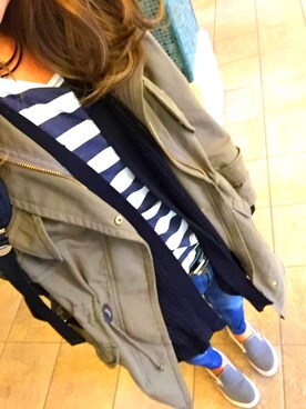 「HusHusH（ハッシュアッシュ）のアイテム（その他アウター）」を使った、Narumi さん（レディース・155cm）の秋コーディネート