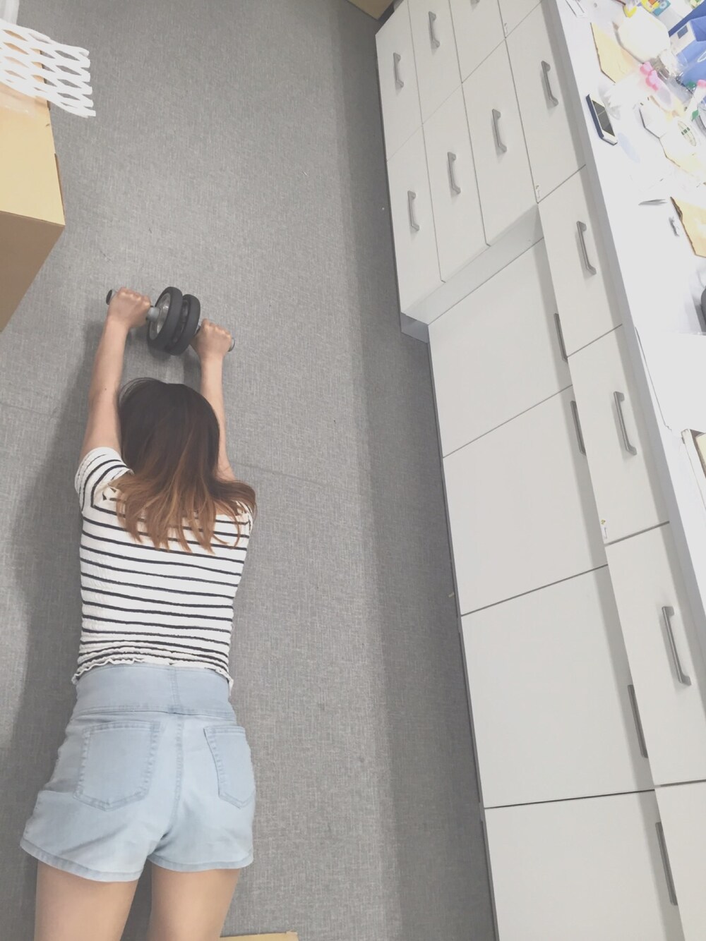 「カジュアルコーデ」｜「dazzlinのアイテム（トップス、ホワイト系）」を使った、ゆかさん（レディース・156cm）の夏コーディネートの1枚目の写真
