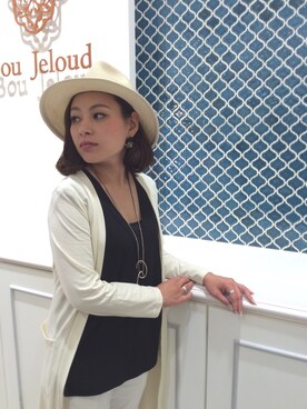 「Bou Jeloud」｜「アイテム（帽子）」を使った、boujeloud小郡店さん（レディース・156cm）の夏コーディネート