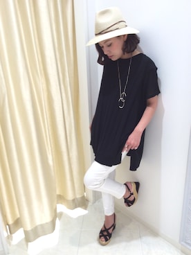 「Bou Jeloud」｜「アイテム（帽子）」を使った、boujeloud小郡店さん（レディース・156cm）の夏コーディネート