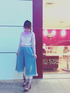 二文鱼さん(レディース・158cm)の春コーディネート